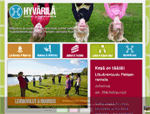 Tablet Screenshot of hyvarila.com